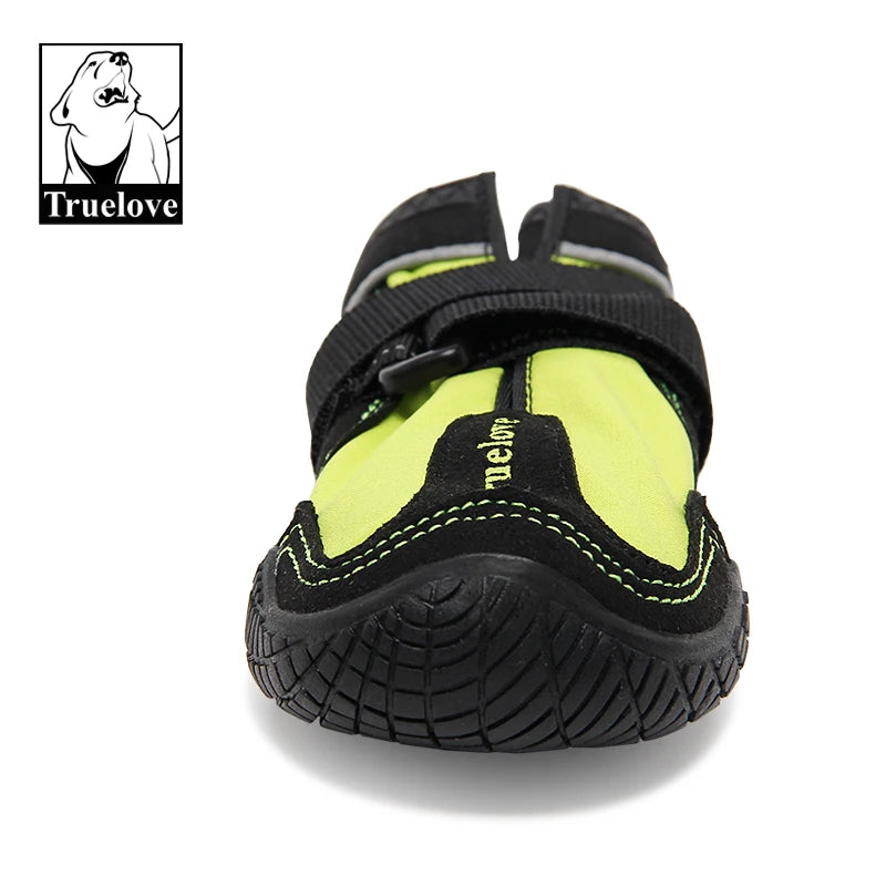 Truelove Pet Shoes Boots Waterproof for Dogs with Reflective Rugged Anti-Slip Sole Skid-Proof Outdoor Dog Shoes 2pc/4pc TLS4861
