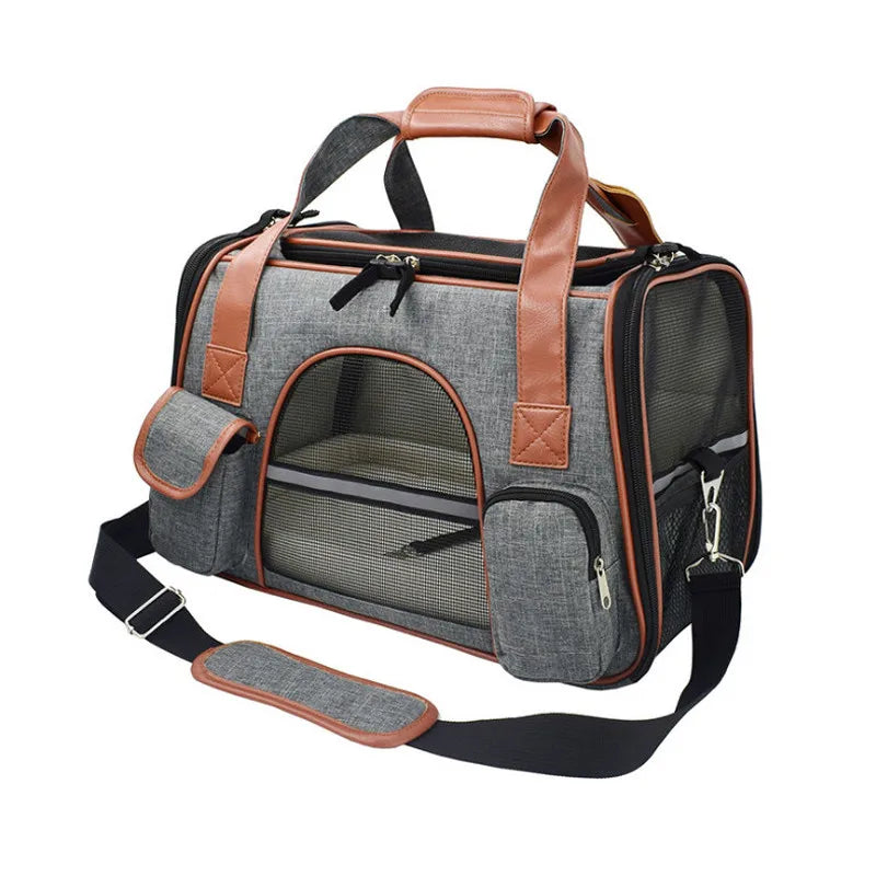 Dog Carrier Travel Car Seat Pet Carriers Portable Backpack Breathable Cat Cage Breathable Small Dog Travel Bag Airplane Approved